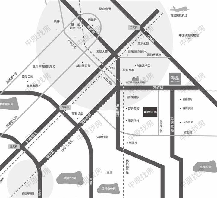 望京 酒仙桥 独栋写字楼 冠名 地铁步行300米 现房交付