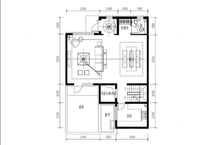 新房 北京城建·北京合院 户型图 户型a 居 室 4室2厅4卫1厨