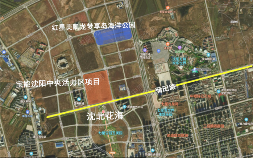 此前沈北新区政府网公布的招商地块透露了该项目位置,宝能活力区位于