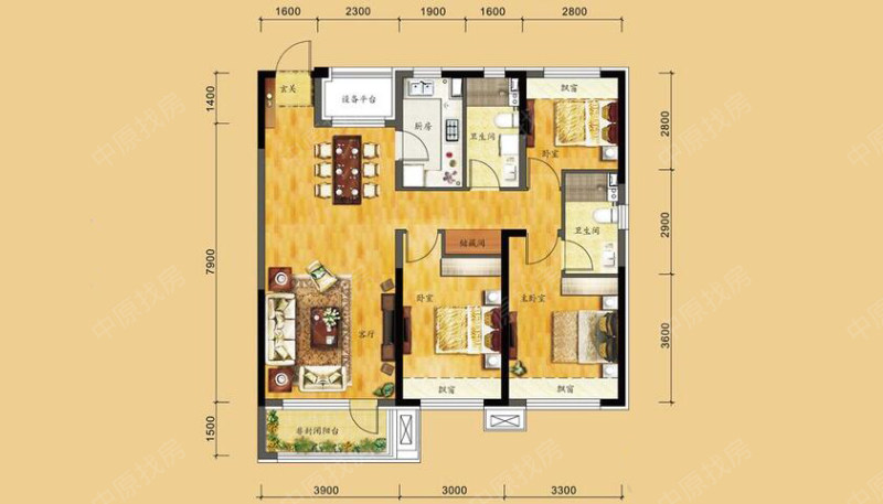 新房 华润二十四城 户型图