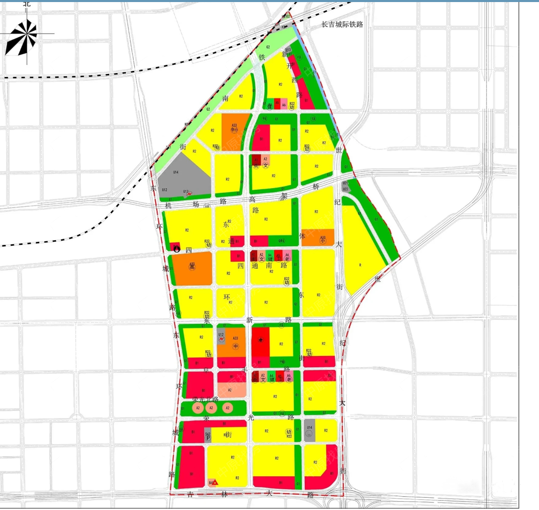 长春市二道区规划图图片