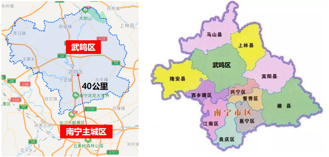 武鸣区县各乡镇地图图片